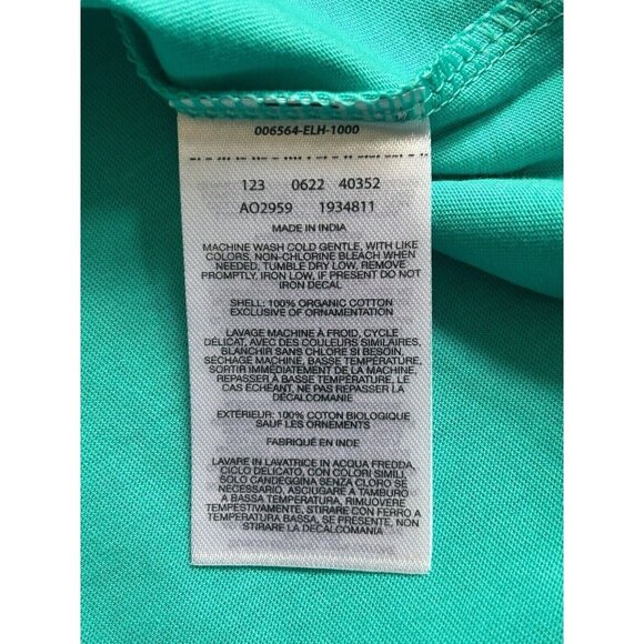 Columbia Men's Rapid Ridge Graphic Tee Organic Cotton Turquoise - Picture 5 of 6